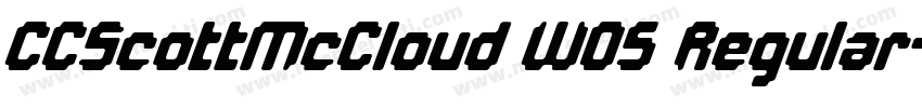 CCScottMcCloud W05 Regular字体转换